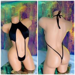 3028 1pc Spandex Black set