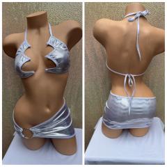 4072B 3Pc Hologram WHITE/SILVER O/s