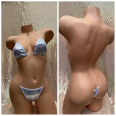 4072B 2pc Hologram Silver O/s