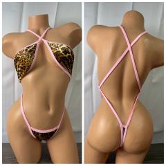 4081 1pc Spandex Leopard Print O/S