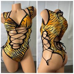 4081 2pc Velvet Cheetah O/S